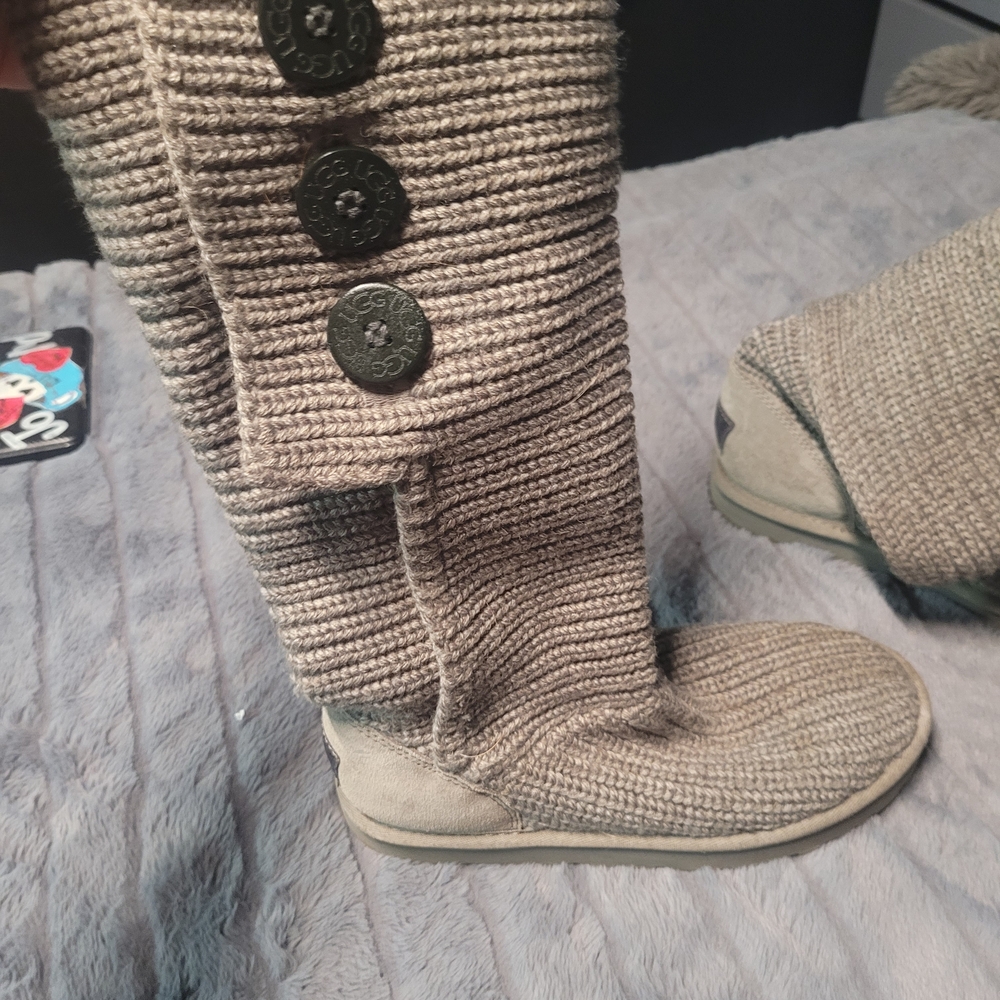 UGG Beige Suede Boots